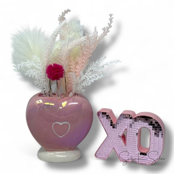 Target Spritz XO Disco Ball Tabletop Valentine's Day Decor Pink - Picture 4 of 4